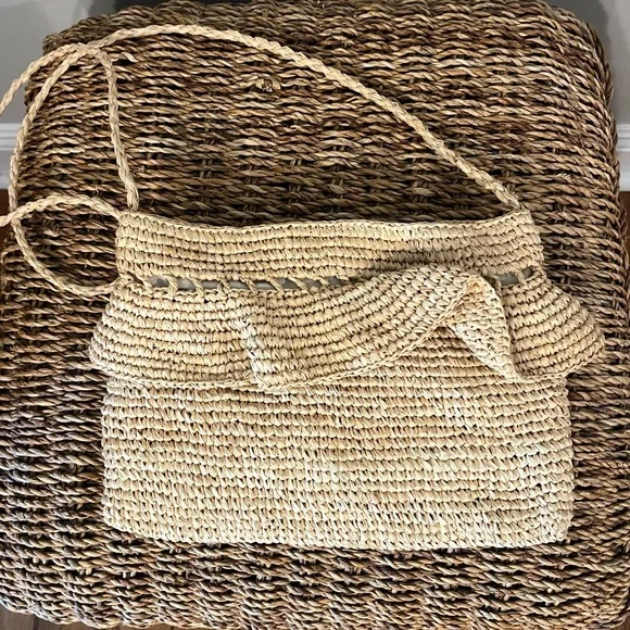 NWT! Hat attack raffia bag - Picture 4 of 6